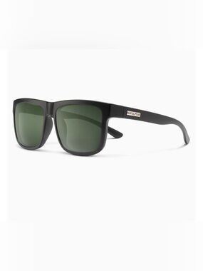 SUNCLOUD Quiver Polarized Black Frame with polarized blue mirror lenses